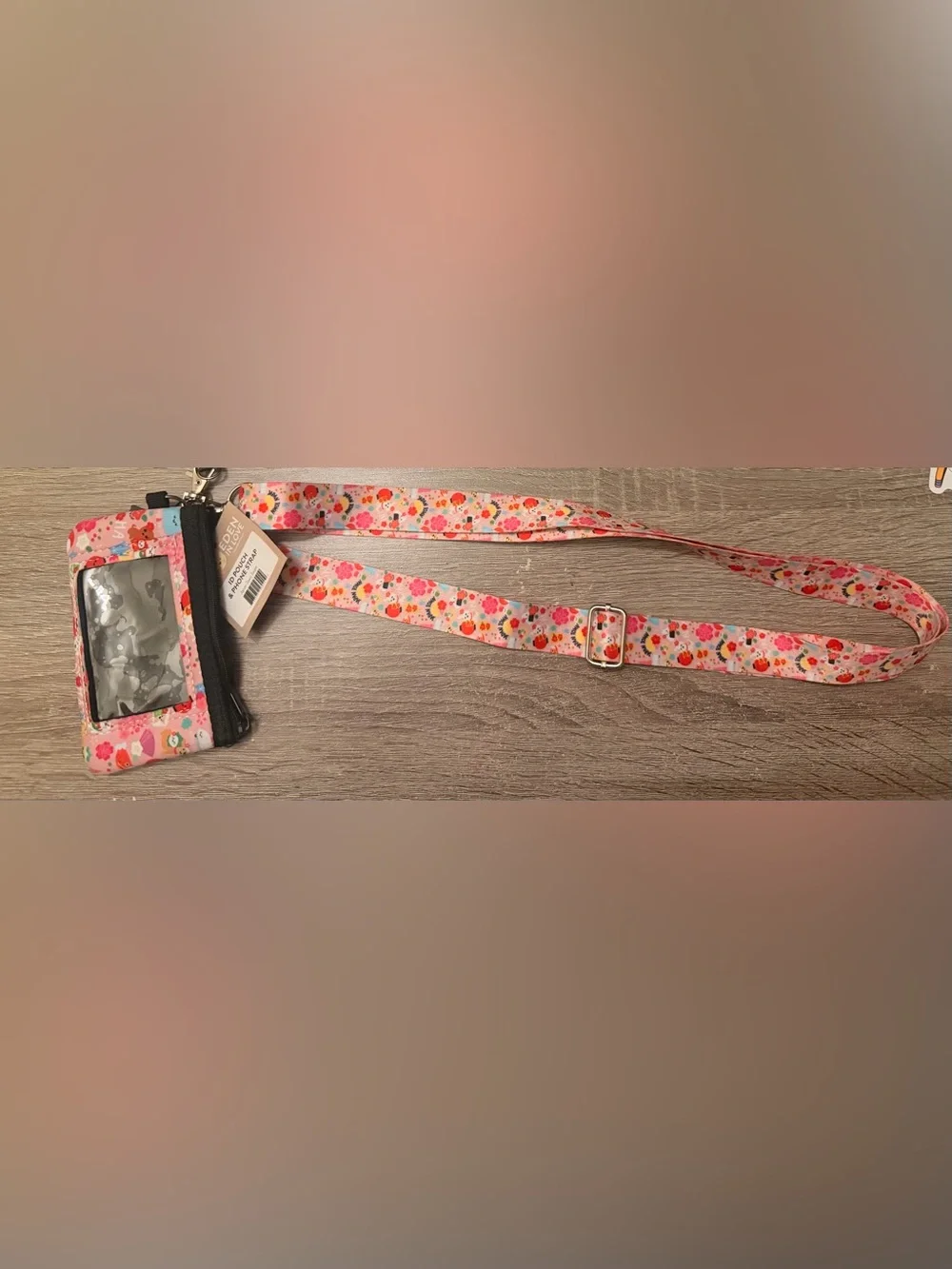 Eden In Love Japan Town ID Pouch & Crossbody Phone Strap NWT